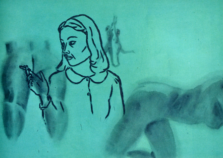 Noche lluviosa en Rubber City, 1980, de David Salle