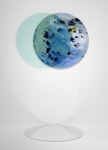 Cristina Gamón. Eclipse. Midnight Sun Series, 2017. Vista en la Galería Lucía Mendoza con motivo de la muestra Unstable Paintings