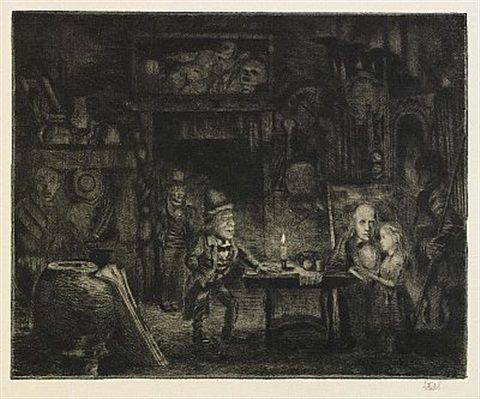 Axel Fridell. La pequeña Dorrit en la vieja tienda de antigüedades