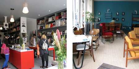 Librería Yvon Lambert. Tienda de muebles y decoración vintage Coin Canal. Fotos: masdearte.com Librería Yvon Lambert. Tienda de muebles y decoración vintage Coin Canal