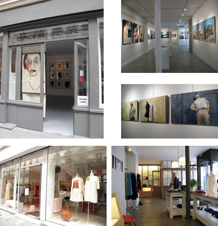 Espace Beaurepaire y vistas de las tiendas Les Petits Hauts y agnes b. Espace Beaurepaire y vistas de las tiendas Les Petits Hauts y agnes b.