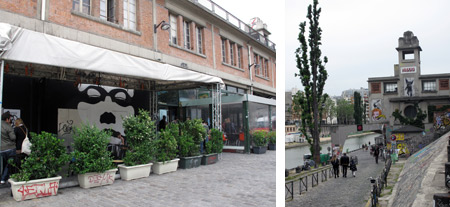Point Ephemere, junto al Canal Saint-Martin. Fotos: masdearte.com Point Ephemere, junto al Canal Saint-Martin