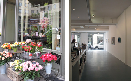 Derecha: floristeria Au nom de la rose. Izquierda: Galería Jean Fournier. Fotos: masdearte.com Derecha: floristeria Au nom de la rose. Izquierda: Galería Jean Fournier