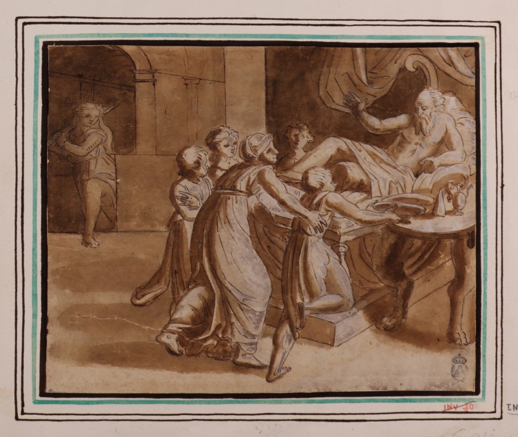 Anónimo (copia de Rafael Sanzio). La bendición de Jacob