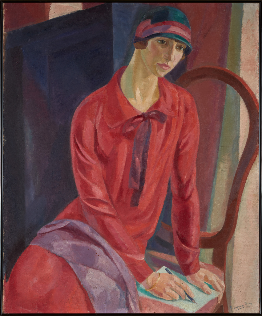 Daniel Vázquez Díaz. Mujer de rojo, 1931. Colección Jaime Botín