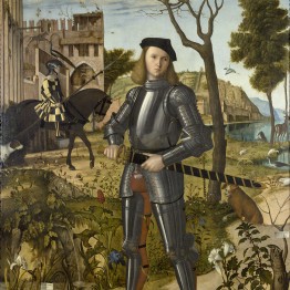 Carpaccio. El Joven caballero en un paisaje