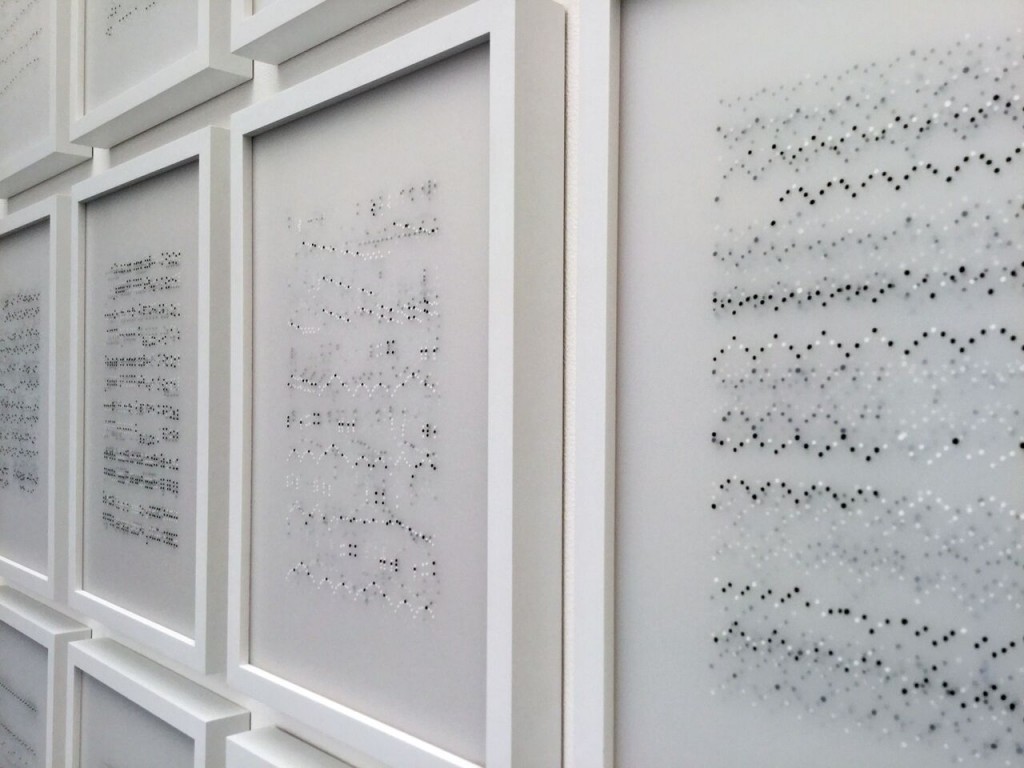 Ana Pérez Ventura. Neumas en la exposición "La mesure du Temps". Cortesía H