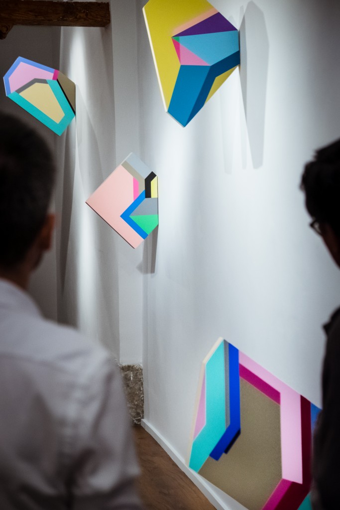 Exposición "Entre líneas", en la Galería La Isla, Madrid 2016
