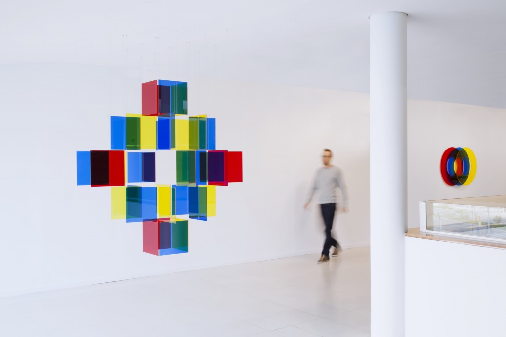 Exposición Interferencias Primarias en la Sala B del CEART (Centro de Arte Tomás y Valiente de Fuenlabrada).