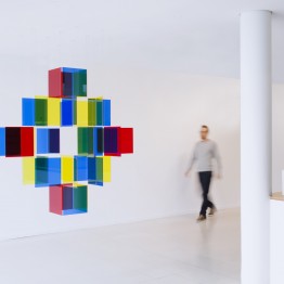 Exposición Interferencias Primarias en la Sala B del CEART (Centro de Arte Tomás y Valiente de Fuenlabrada).