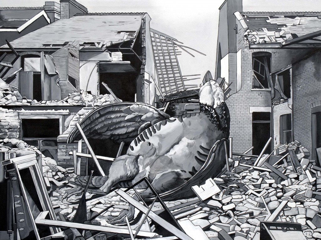 Óscar Seco. Hoy comemos perdices. Fallen from sky, 2010