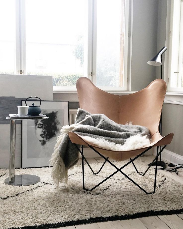Butterfly Chair, modelo clásico en cuero