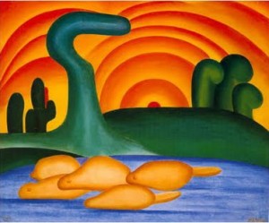 Tarsila do Amaral. Sol Poente, 1929