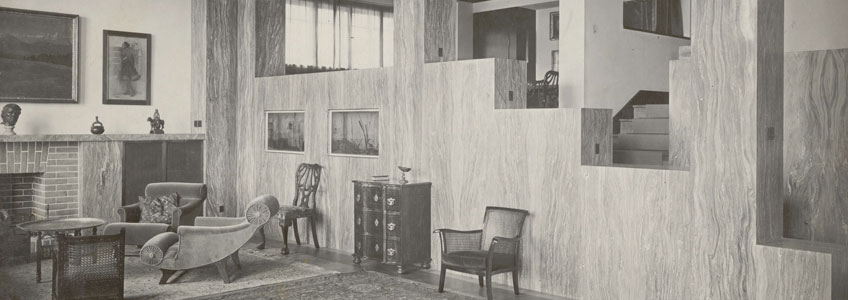 Adolf Loos. Interior de la casa Müller © The Albertina Museum, Viena