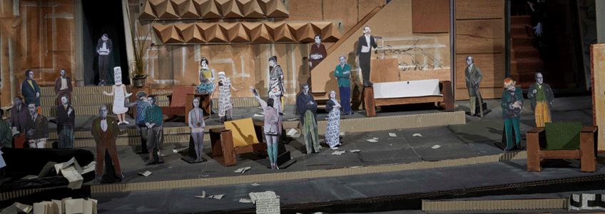 William Kentridge. Maqueta para Lulú, 2015