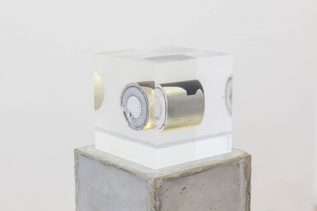 Nina Canell. Brief Syllable (Combustible), 2016. Cortesía de Barbara Wien Galerie y Daniel Marzona