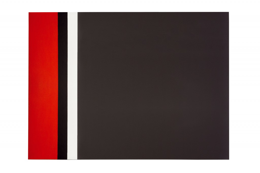 Regina Aprijaskis. Gris oscuro, blanco y rojo, 1999