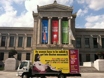 Guerrilla Girls. Do women have to be naked to get into the Met. Museum? Less than 5% of the artists in contemporary art sections are women, but 85% of the nudes are female Guerrilla Girls. Do women have to be naked to get into the Met. Museum? Less than 5% of the artists in contemporary art sections are women, but 85% of the nudes are female