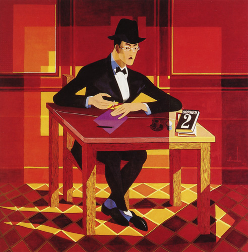 José de Almada Negreiros. Retrato de Fernando Pessoa, 1964. Museu Calouste Gulbenkian - Coleção Moderna. © Almada Negreiros, VEGAP, Madrid, 2017