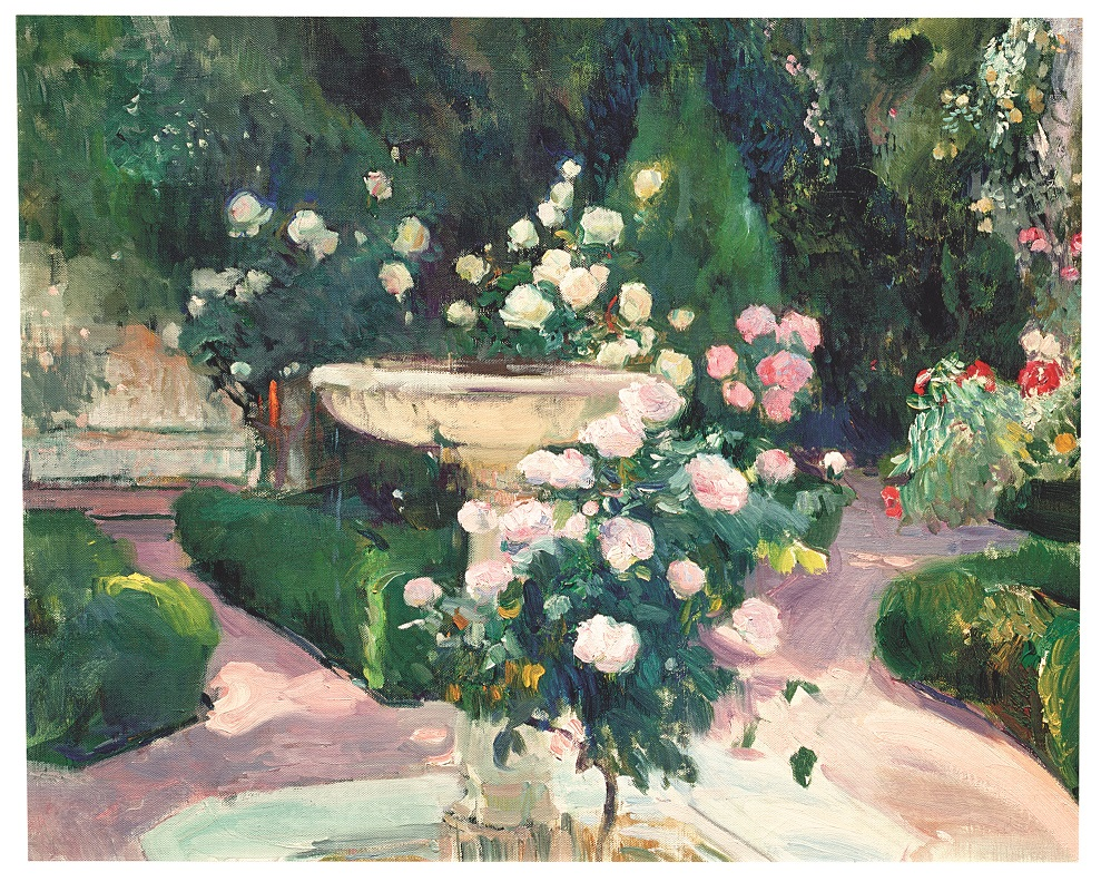 Joaquín Sorolla. Fuente y rosal de la Casa Sorolla