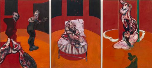 Francis Bacon. Tres estudios para una Crucifixión (Three Studies for a Crucifixion), 1962. Solomon R. Guggenheim Museum, Nueva York, 64.1700 © The Estate of Francis Bacon. Reservados todos los derechos DACS/VEGAP, Bilbao, 2016