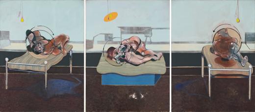 Francis Bacon. Tres estudios de figuras sobre camas, 1972. Esther Grether Family Collection © The Estate of Francis Bacon. DACS/VEGAP. Bilbao, 2016 Foto: Bildpunkt AG, Münchenstein