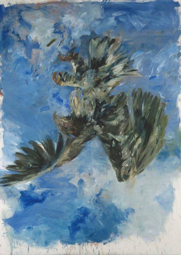 Georg Baselitz. Finger painting-Eagle, 1972