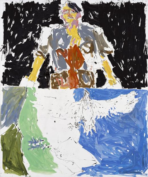 Georg Baselitz. Águila 53-Héroe 65, (Remix), 2007
