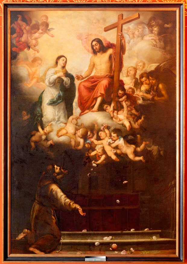 Bartolomé Esteban Murillo. El jubileo de la Porciúncula, 1666