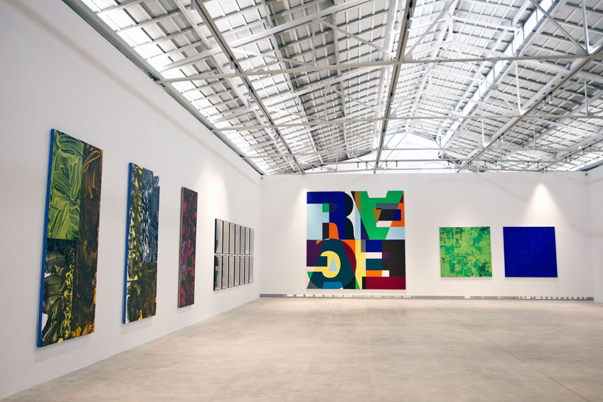 Bombas Gens ¿Ornamento=delito? Colección Per Amor a l'Art. Obras de Heimo Zobernig y David Reed