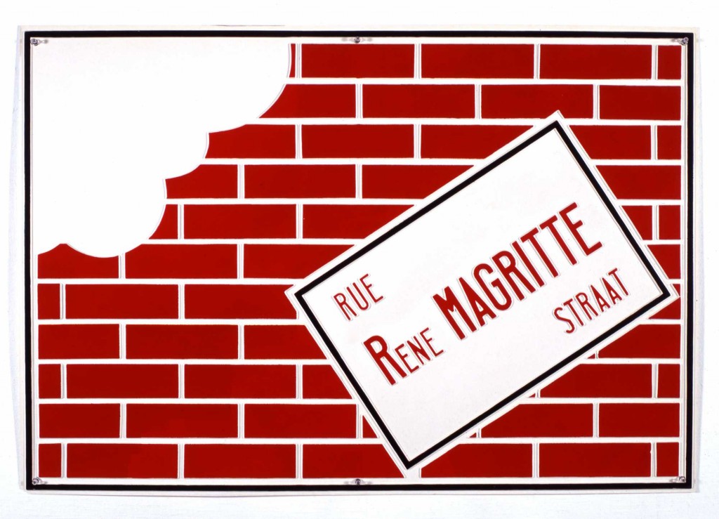 Marcel Broodthaers. Rue René Magritte Straat, 1968. Stedelijk Museum voor Actuele Kunst (SMAK) © The Estate of Marcel Broodthaers