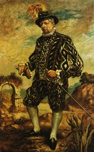 Giorgio de Chirico. Autorretrato con traje negro, ca. 1948-1954. Galleria nazionale d’Arte Moderna de Roma, Roma © Giorgio de Chirico, VEGAP, Barcelona, 2017