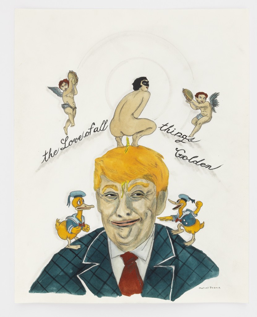 Marcel Dzama. The love of all things Golden, 2014 Cortesía de David Zwirner