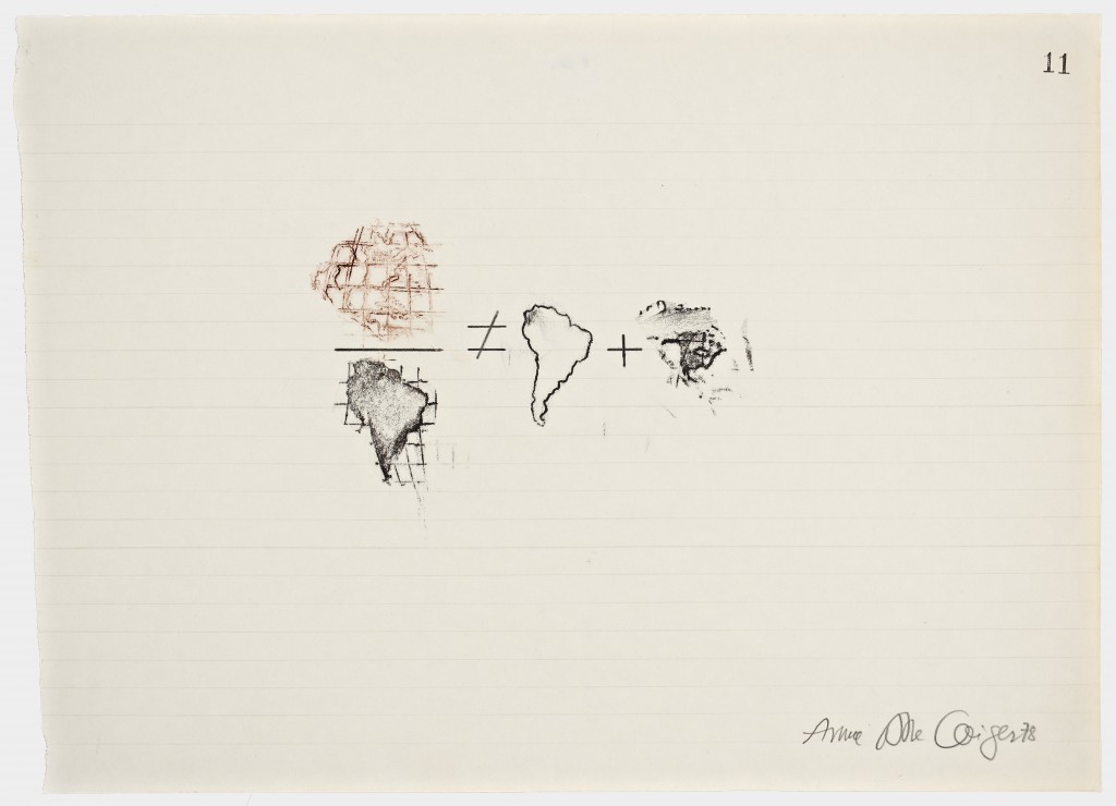 Anna Bella Geiger. Equations No 11, 1978 Cortesía de Henrique Faria Fine Art