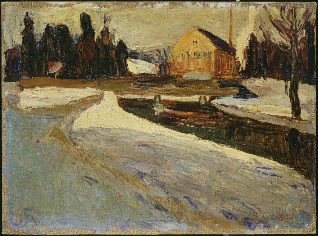 Wassily Kandinsky. Schwabing, Wintersonne (Schwabing: Sol de invierno), 1901. © Vassily Kandinsky, VEGAP, Madrid 2015