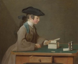Chardin. Castillo de naipes, 1736-1737