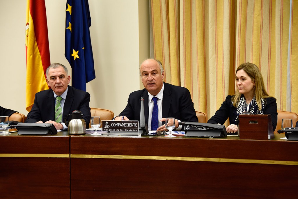 Fernando Benzo, Secretario de Estado de Cultura, durante la comparecencia