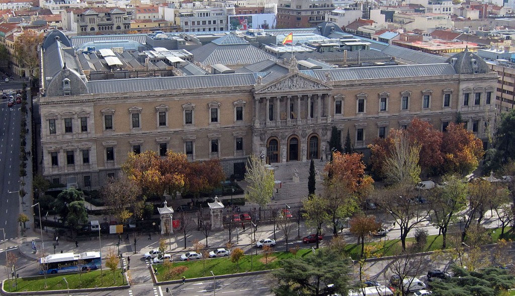 Fachada de la Biblioteca Nacional. BNE