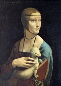 Leonardo da Vinci. La dama del armiño, 1483