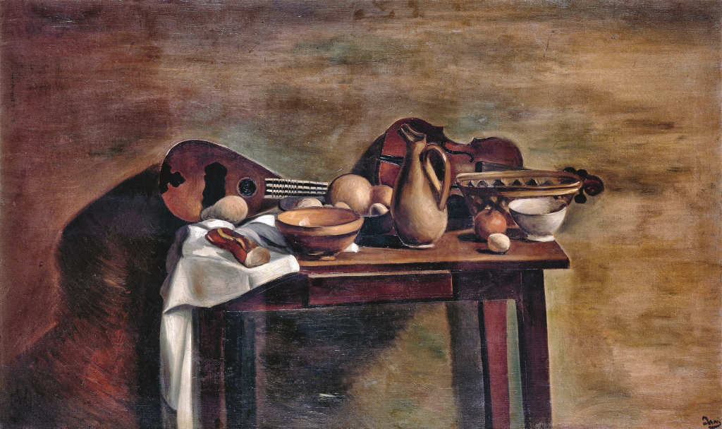 André Derain. La Table garnie, hacia 1922. Musée d’Art Moderne, Troyes. Collections Nationales Pierre et Denise Lévy. Foto : © RMN-Grand Palais / Gérard Blot © André Derain, VEGAP, Madrid, 2018