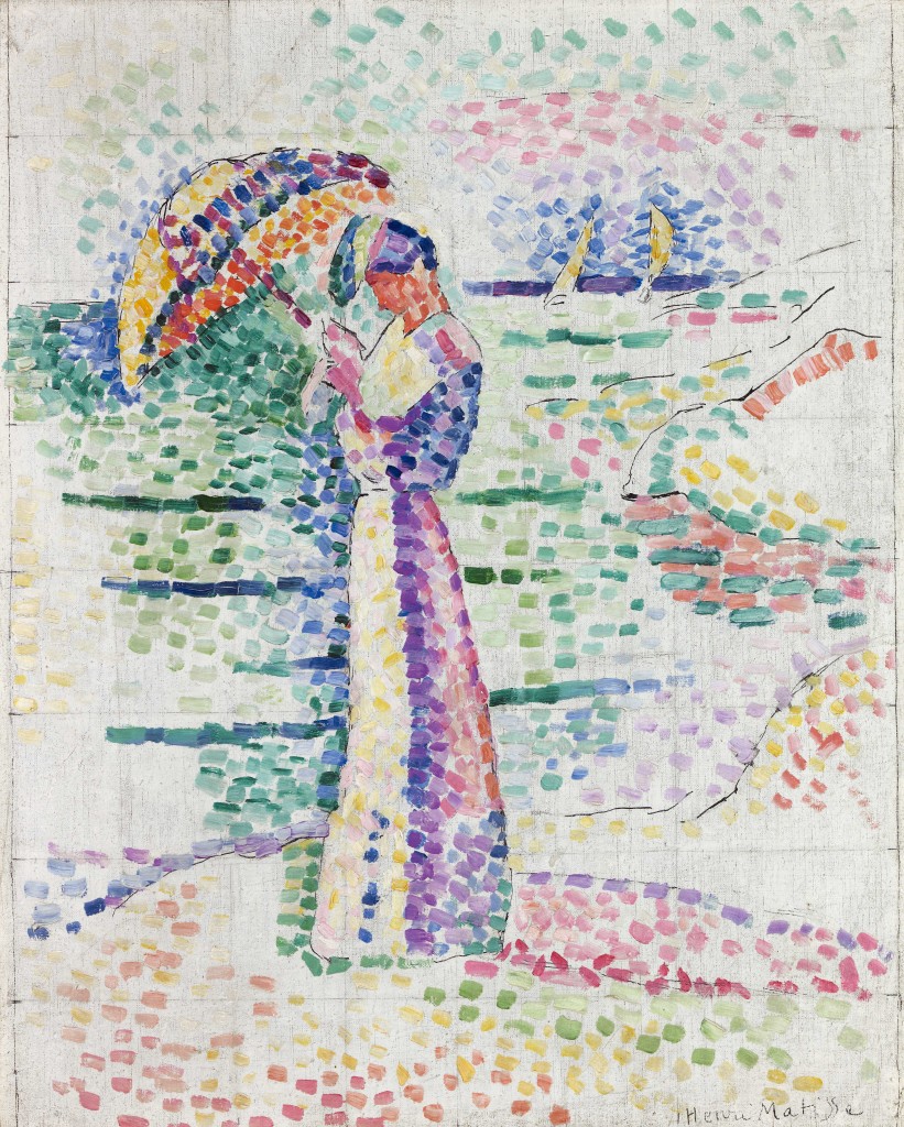 Henri Matisse. Figure à l'ombrelle, 1905. Musée Matisse, Niza Legado de Madame Henri Matisse, 1960 ©Succession H. Matisse/ VEGAP/ 2016 © François Fernandez