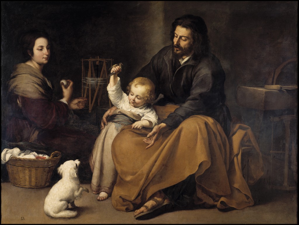 Murillo. Sagrada Familia del pajarito, hacia 1650. Madrid, Museo Nacional del Prado