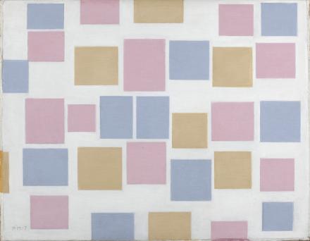 Piet Mondrian. Composition nbo.3 with colour planes, 1917