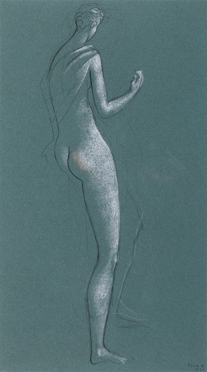 Pere Pruna. Desnudo de espaldas, 1926. Galería Guillermo de Osma