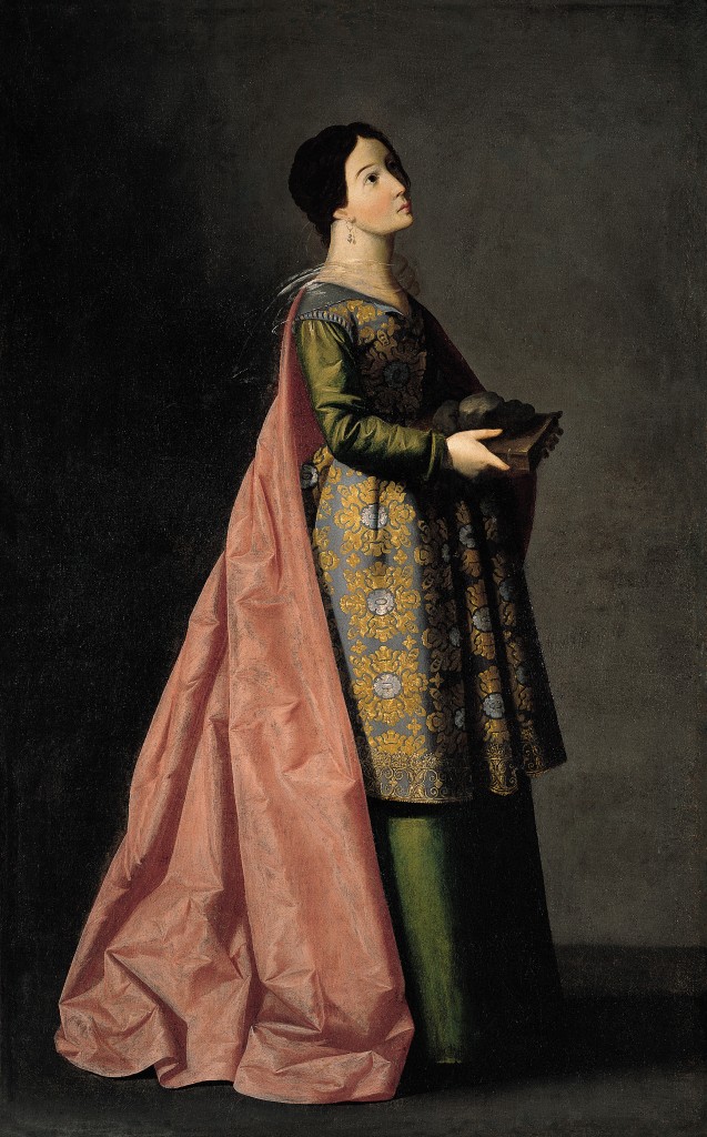 Francisco de Zurbarán. Santa Emerenciana, h. 1635. Nueva York, The Hispanic Society of America