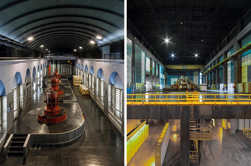 Joaquín Vaquero Palacios. Integración artística en las central hidroeléctrica de Miranda y la central térmica de Aboño (Asturias). Foto: Luis Asín