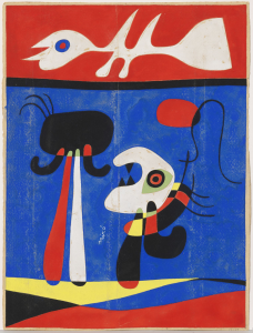 Joan Miró. Sin título (Diseño para estarcido), hacia 1946. Fundació Joan Miró. © Successió Miró 2018