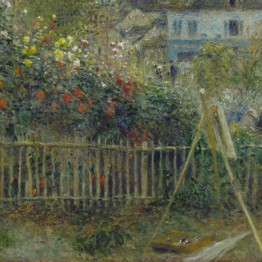 Auguste Renoir. Monet Painting in His Garden at Argenteuil, 1873