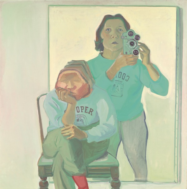 Maria Lassnig. Double Self-Portrait with Camera, 1974 © Maria Lassnig Foundation