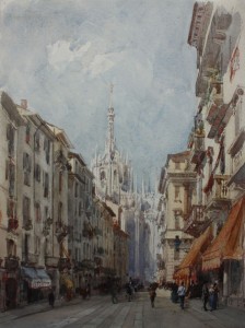 Eugenio Lucas Velázquez. Corso Francesco, Milán, 1868. ©Museo Lázaro Galdiano
